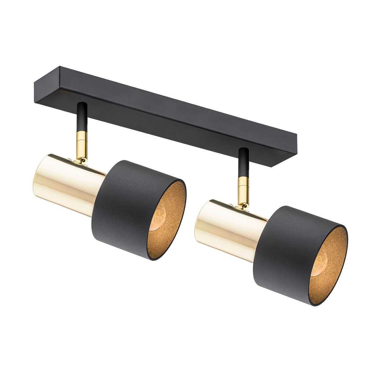 2 valgusallikaga laevalgusti Iris – must struktuurne, el, messing-plated