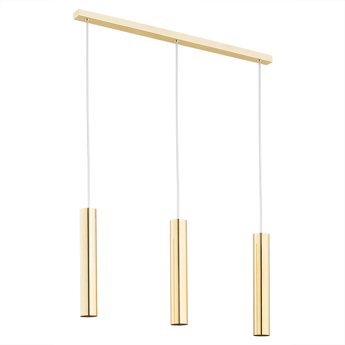 3 valgusallikaga rippvalgusti Leda – messing