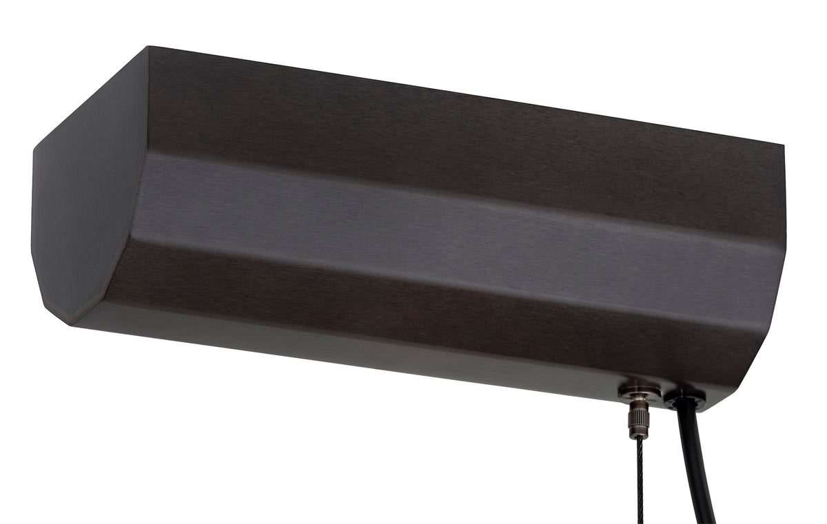 1 valgusallikaga rippvalgusti led Lehto – läbipaistev ribiline, harjatud titaan – 60 W, 800 mm