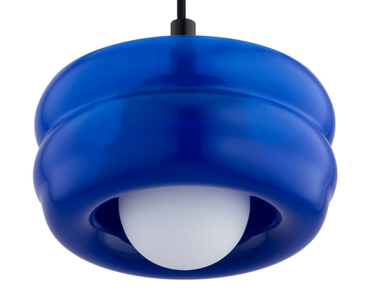 1 valgusallikaga rippvalgusti Bela – cobalt, matt opaal