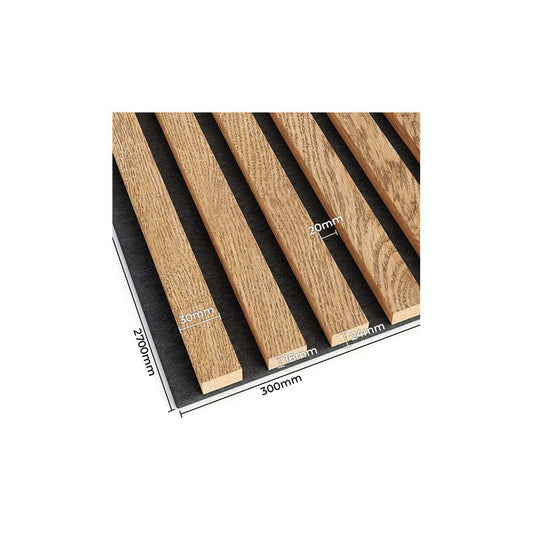 Akustiline ribipaneel Oak Veneer
