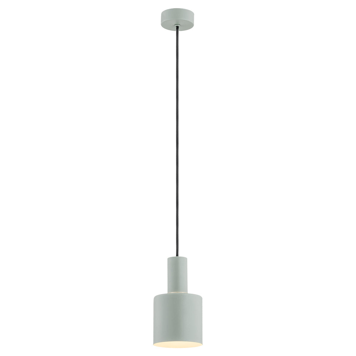 1 valgusallikaga rippvalgusti Tuuli – salveiroheline struktuurne, messingdetailid – Ø 120 mm