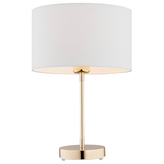 1 valgusallikaga lauavalgusti Luna – valge, messing