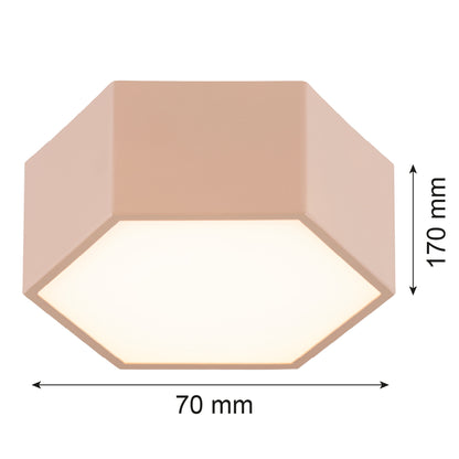LED-laevalgusti Celia – mahlakas virsikutoon