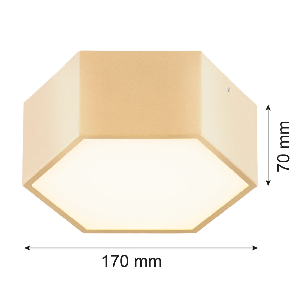 LED-laevalgusti Celia – kuldne