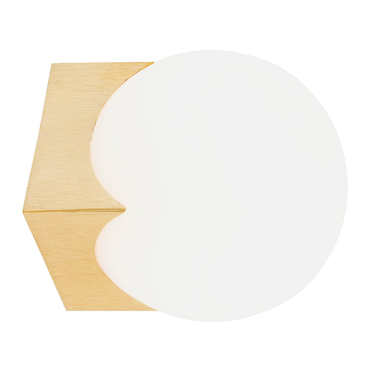 1 valgusallikaga seinavalgusti Elva – matt opaal, harjatud messing