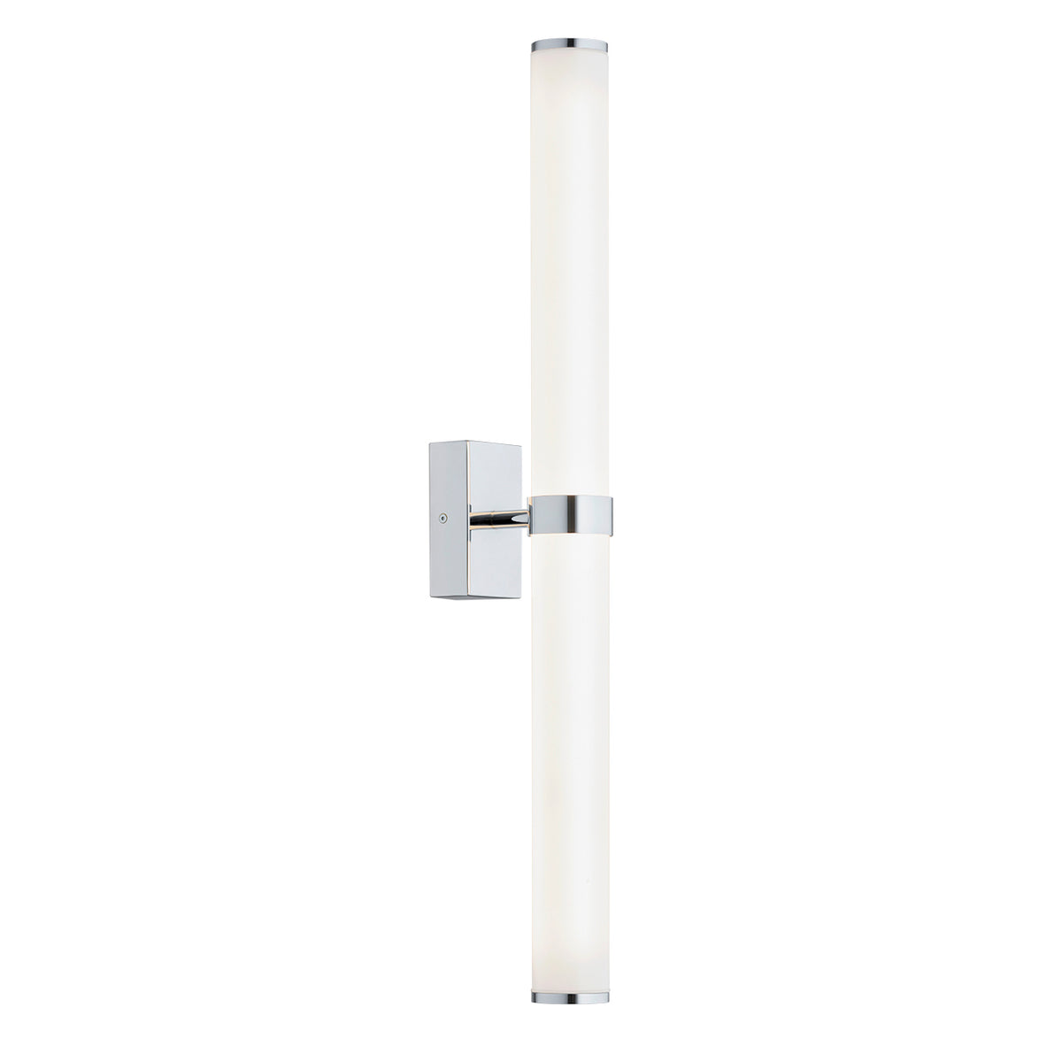 LED-seinavalgusti Arco – läikiv opaal, kroom