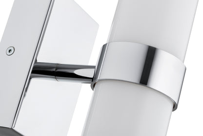 LED-seinavalgusti Arco – läikiv opaal, kroom