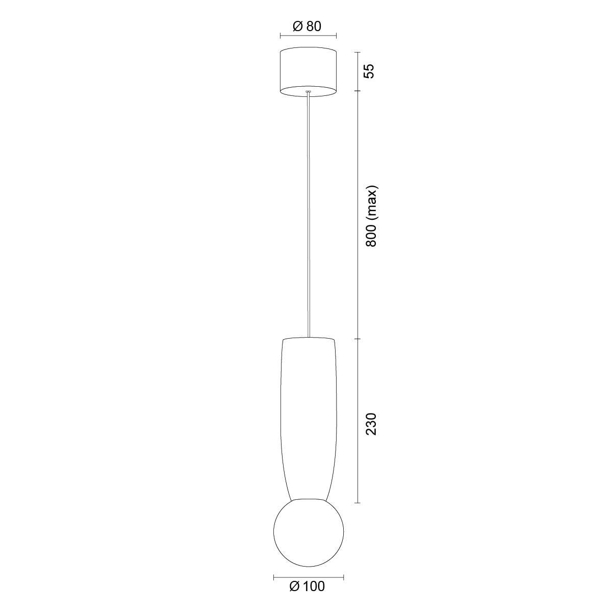 1 valgusallikaga rippvalgusti Bolesławieci keraamikast Arden – matt opaal, sügav koobaltsinine valgete mustritega – Ø 100 mm
