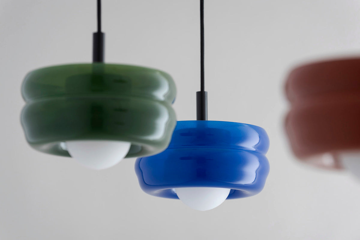 1 valgusallikaga rippvalgusti Bela – cobalt, matt opaal