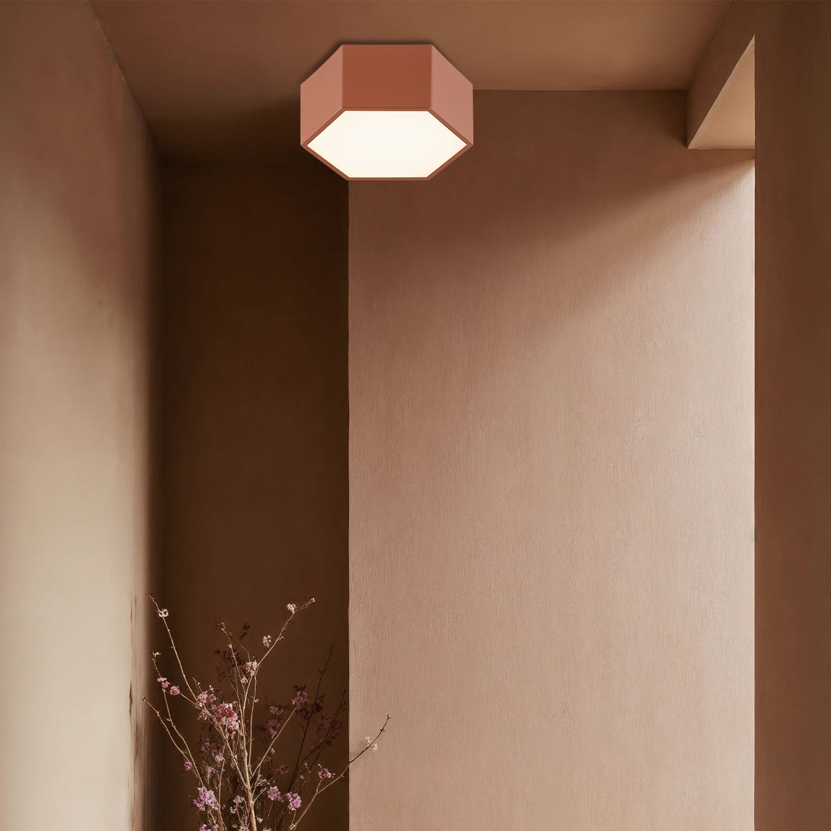 LED-laevalgusti Celia – terrakota