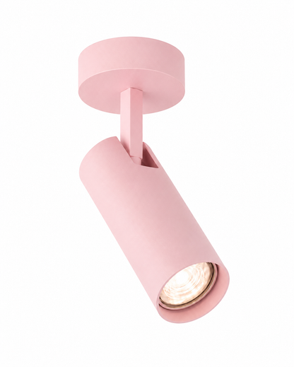 1-osaline reguleeritav pinnapealne kohtvalgusti Amara – pastellroosa, RAL 3015