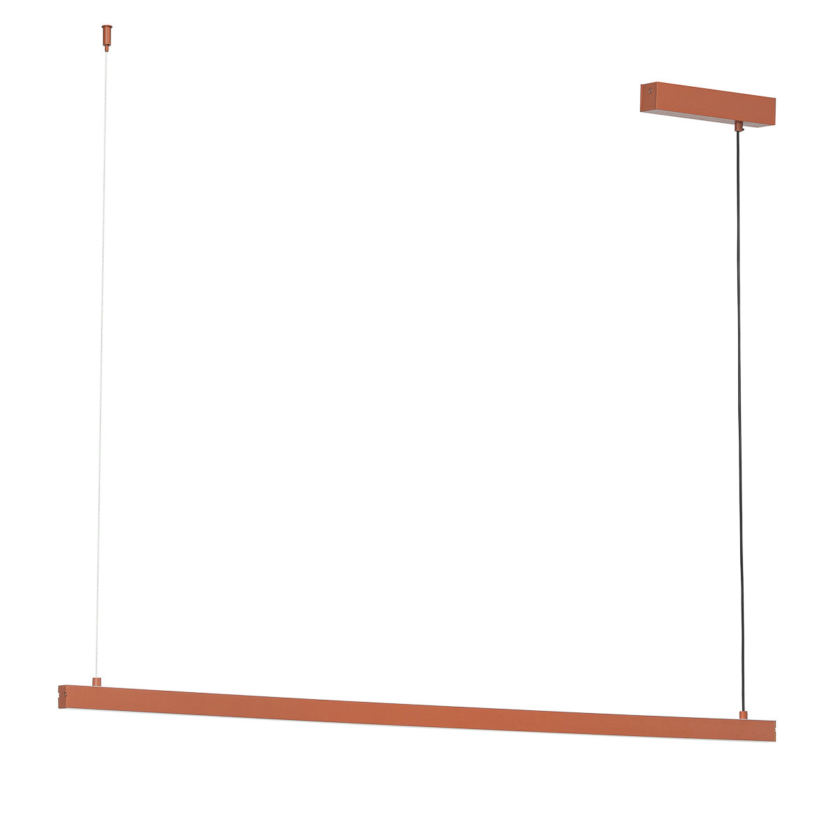 Üheosaline LED rippvalgusti, üles-alla valgusega Cielo – terrakota