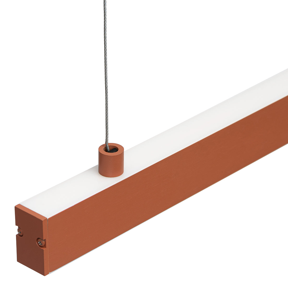 Üheosaline LED rippvalgusti, üles-alla valgusega Cielo – terrakota