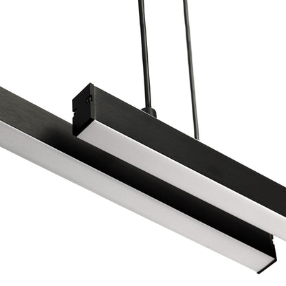 Kaheosaline reguleeritav LED rippvalgusti, üles-alla valgusega Cielo – must