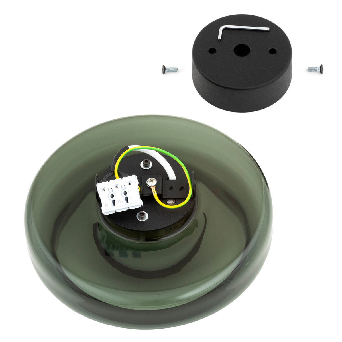 LED-seinavalgusti Aava – suitsune oliiv