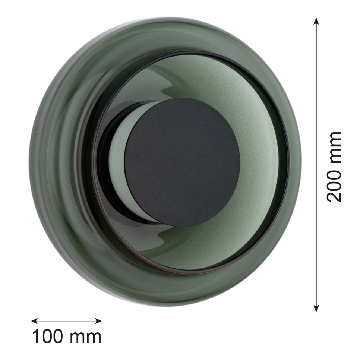 LED-seinavalgusti Aava – suitsune oliiv