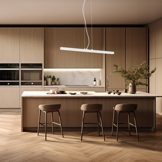 LED-rippvalgusti Raita – valge struktuurne