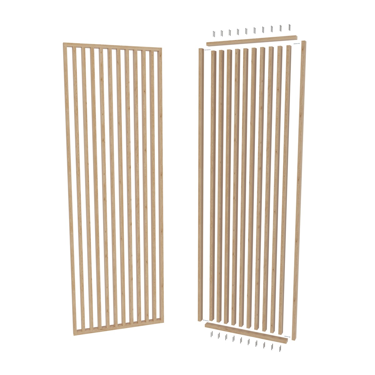 Ribisein "Natural Oak" - erinevad mõõdud
