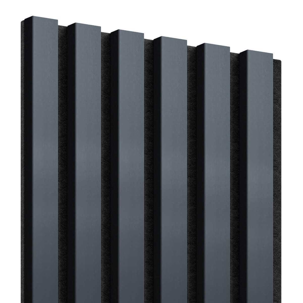 Akustiline ribipaneel Anthracite