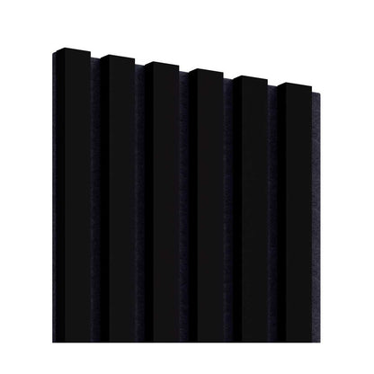 Akustiline ribipaneel Black Matte