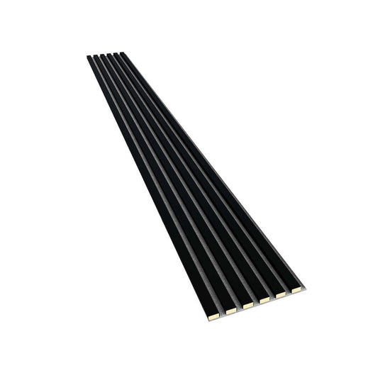 Akustiline ribipaneel Black Matte