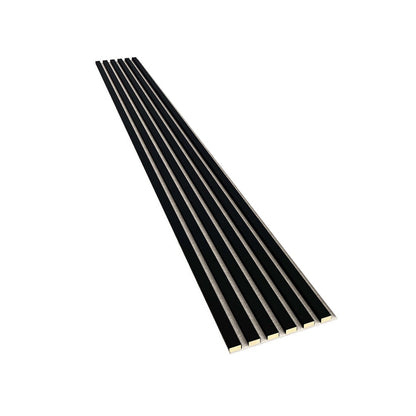 Akustiline ribipaneel Black Matte