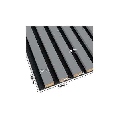 Akustiline ribipaneel Grey