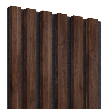 Akustiline ribipaneel Walnut