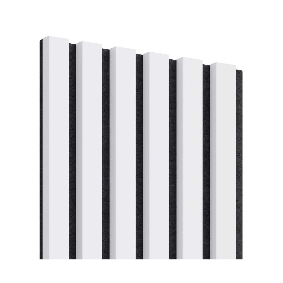 Akustiline ribipaneel White Matte