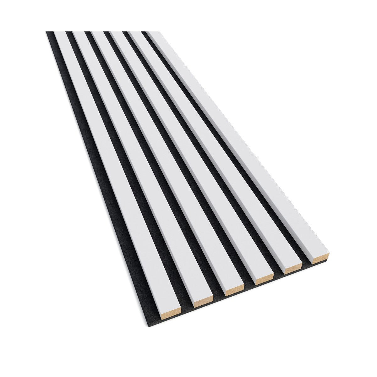 Akustiline ribipaneel White Matte