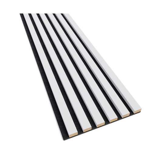 Akustiline ribipaneel White Matte