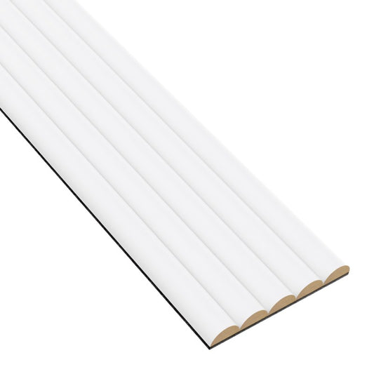 Rihvelpaneel Valge matt 2750 × 148 mm